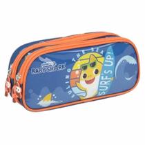 Estojo Duplo Escolar Infantil Baby Shark Férias Luxcel Estojo Duplo Escolar Infantil Baby Shark Férias Luxcel