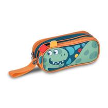 Estojo duplo escolar infantil dino clio pets