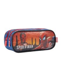 Estojo Duplo Escolar Infantil Homem Aranha ul Herói Marvel