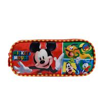 Estojo Duplo Escolar Infantil Mickey Mouse Disney Xeryus