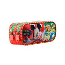 Estojo Duplo Escolar Infantil Mickey Pateta Xeryus 11615