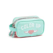 Estojo Duplo Escolar Meninas Colorup Juvenil Estojo Duplo Escolar Meninas Colorup Juvenil