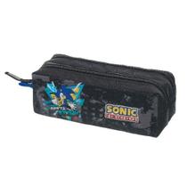 Estojo Duplo Escolar Pacifc Sonic Preto - 989J17