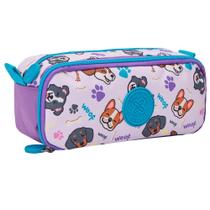 Estojo Duplo Escolar Pets Dogs Cachorros Original Xeryus