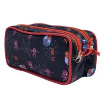Estojo duplo escolar Spider Ac Bag Estojo duplo escolar Spider Ac Bag