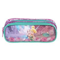 Estojo Duplo Fadas Tinker Bell Infantil Escolar Porta Lápis