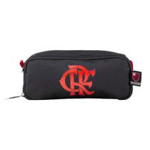 Estojo Duplo Flamengo Escolar Juvenil Oficial Nação Rubro Cor:Preto Estojo Duplo Flamengo Escolar Juvenil Oficial Nação Rubro Cor:Preto