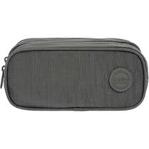 Estojo Duplo G Young Cinza Tilibra 21x9x9cm