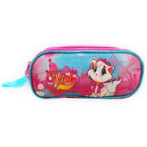 Estojo Duplo Gatinha Nini Rosa E ul - Clio