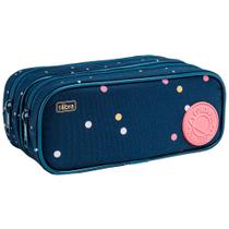 Estojo Duplo Grande Académie Dots - Tilibra
