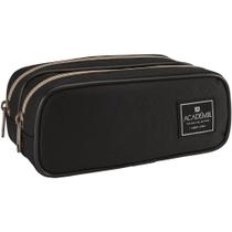 Estojo Duplo Grande Académie Preto 2 - Tilibra