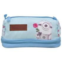 Estojo Duplo Infantil Escolar Box Feminino Menina Romantic Minions Xeryus