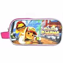 Estojo Duplo Infantil Escolar Subway Surfers Rosa Estojo Duplo Infantil Escolar Subway Surfers Rosa