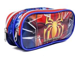 Estojo duplo infantil masculino - super spider