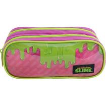 Estojo Duplo Infantil Slime Nick Slime Nickelodeon
