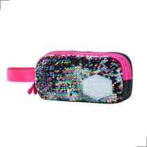 Estojo Duplo Infantil Unissex Escolar Menino Menina 100 Pens Desenho Paetê 2 Divisórias Estojo Duplo Infantil Unissex Escolar Menino Menina 100 Pens Desenho Paetê 2 Divisórias