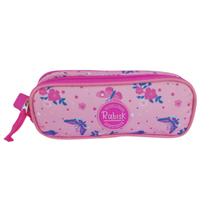 Estojo Duplo Juvenil Impermeável Rabisk Butterfly Rosa