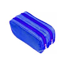 Estojo Duplo Liso Escolar Grande C/ Borda Várias Cores - JKF Estojo Duplo Liso Escolar Grande C/ Borda Várias Cores - JKF