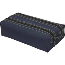 Estojo Duplo Lona Azul