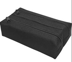 Estojo duplo lona/ nylon 600 preto reflex Estojo duplo lona/ nylon 600 preto reflex
