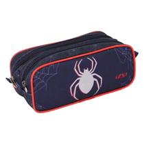 Estojo Duplo Masculino Infantil Ls Bolsas Aranha Vermelho E Azul Estojo Duplo Masculino Infantil Ls Bolsas Aranha Vermelho E Azul