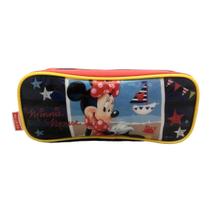 Estojo Duplo Minnie Mouse Infantil Escolar Porta Lápis