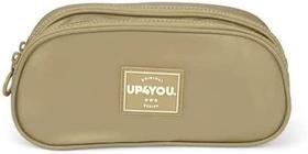 Estojo Duplo Ouro Metalizado Up4You - Luxcel Bege