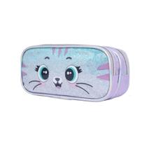 Estojo Duplo Pack Me Gatinho Pacific Lilás Estojo Duplo Pack Me Gatinho Pacific Lilás