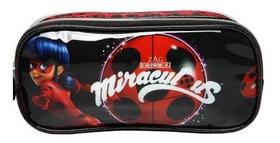 Estojo Duplo PCF Miraculous Ladybug Escolar Creche Estojo Duplo PCF Miraculous Ladybug Escolar Creche
