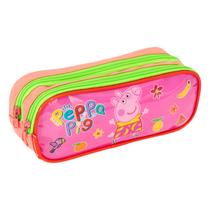 Estojo Duplo Peppa Pig Necessaire Meninas Infantil Escolar
