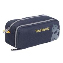 Estojo Duplo Real Madrid 2 Compartimentos Esportivo Escolar