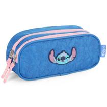 Estojo Duplo STITCH DISNEY Azul Luxcel ET47749SC