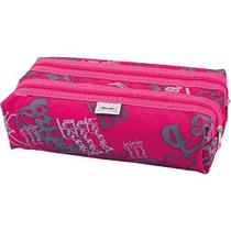 Estojo Duplo Tecido Estampado Sortidos