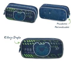 Estojo Duplo Tigor T. Tigre Gamer Marinho Escolar Meninos Estojo Duplo Tigor T. Tigre Gamer Marinho Escolar Meninos