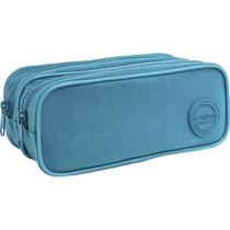 Estojo Duplo Tilibra Academie Turquesa Estojo Duplo Tilibra Academie Turquesa