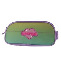 Estojo Duplo Up4you Degradê Escolar Menina Luxcel