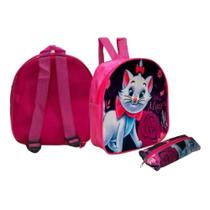 Estojo E Lancheira 2 Peças Kit Escolar Infantil Menina Personagem