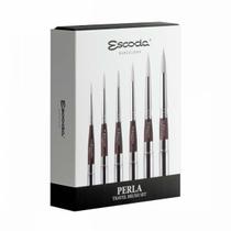 Estojo Escoda Perla com 6 Pinceis Travel 1243