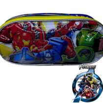 ESTOJO ESCOLAR 2 COMPARTIMENTO REFORÇADO Modelo:Vingadores