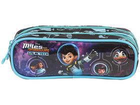 Estojo Escolar 2 Divisórias Disney Miles do Amanhã - Zíper Dermiwil Estojo Escolar 2 Divisórias Disney Miles do Amanhã - Zíper Dermiwil
