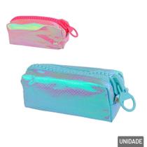 Estojo Escolar 20cm Furta COR Ziper Grande Color - Tudo em Caixa