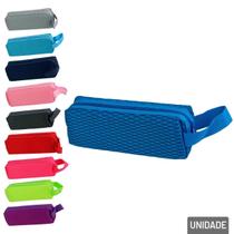 Estojo Escolar 22cm Retangular Malha Color - Tudo em Caixa