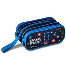 Estojo Escolar 3 Compartimentos Infantil Game Atari Estojo Escolar 3 Compartimentos Infantil Game Atari