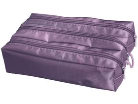 Estojo Escolar 3 Divisórias com Zíper DAC - 084LI Lilás