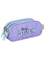 Estojo Escolar 3 Divisórias Lilo Stitch Juvenil Menina - Estojo Escolar 3 Divisórias Lilo Stitch Juvenil Menina -