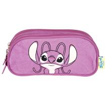 Estojo escolar Angel Stitch Disney Luxcel - roxo Estojo escolar Angel Stitch Disney Luxcel - roxo