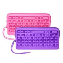 Estojo Escolar Antiestrees Pop it DAC Poosh Teclado em Silicone E240