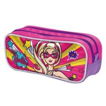 Estojo Escolar Barbie Super Princesa Duplo Sestini Original