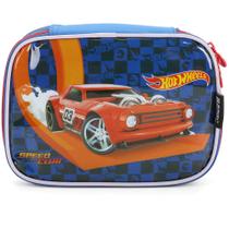 Estojo Escolar Box 100 Pens Hot Wheels Zíper Luxcel