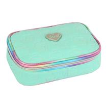Estojo Escolar Box Bolsinha 100 Pens Menina Bordado Cupcake